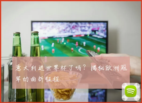 意大利进世界杯了吗？揭秘欧洲冠军的曲折征程